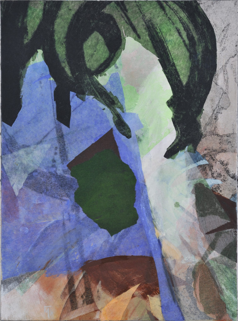 evening mixed medium on canvas 95x70cm