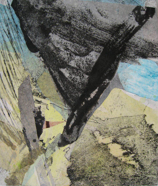 flight 70x60 collage with rice paper
