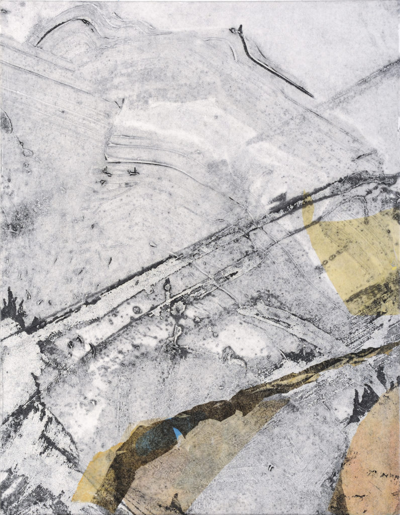 light collage 2 - mixed medium on canvas 90x70cm