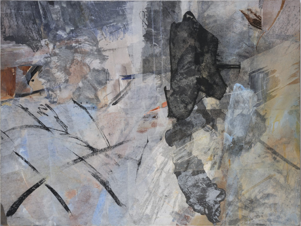 orpheuseuridice hermes mixed medium on canvas 145x200cm