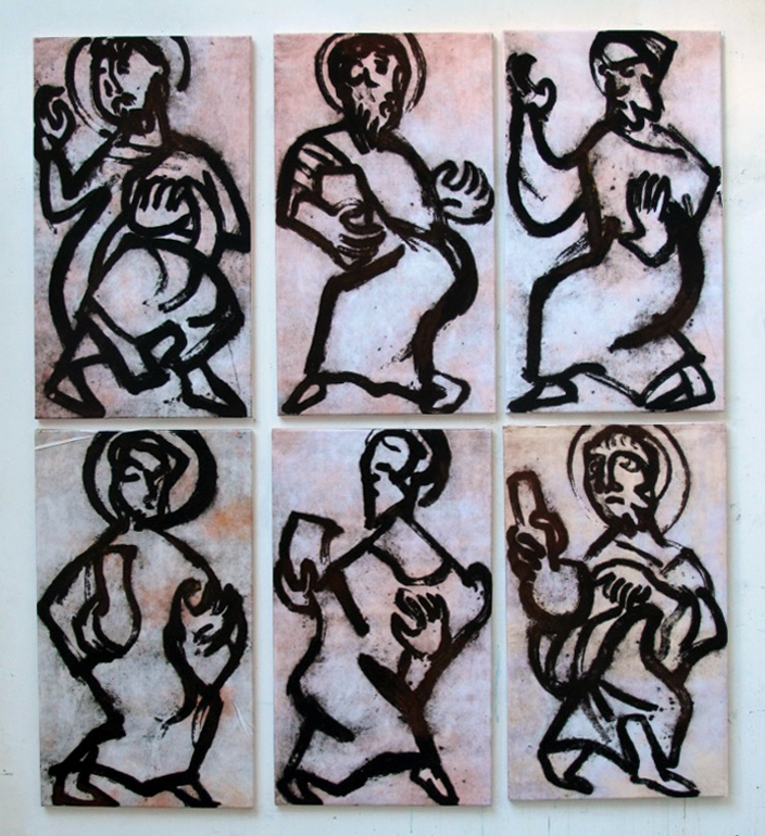 dancing-saints-x-6-85x50-cm